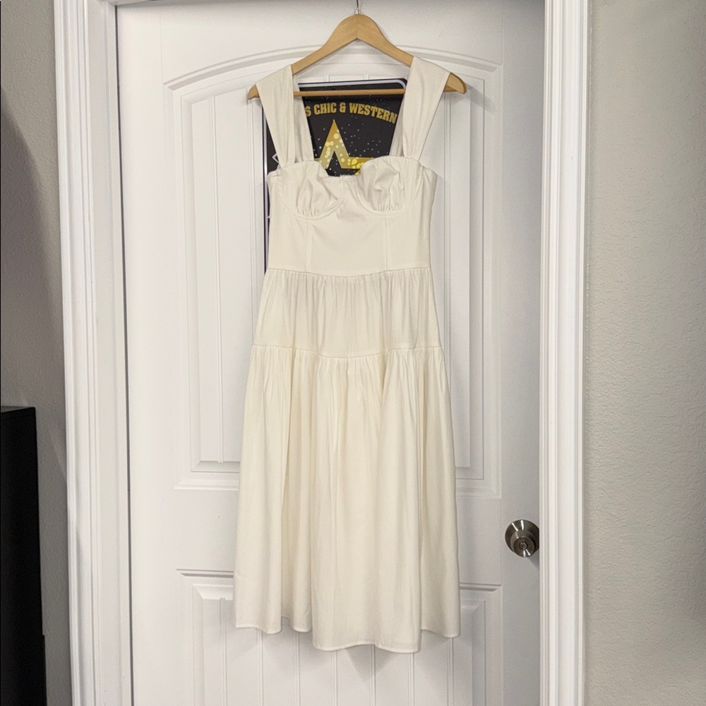 WeWoreWhat Corset Midi Dress in White - Picture 5 of 9